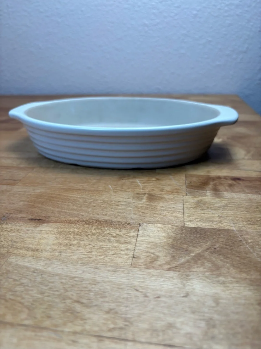 Pampered Chef Family Heritage Stoneware Small Oval Baker Casserole Dish USA